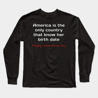 Happy independance day Long Sleeve T-Shirt